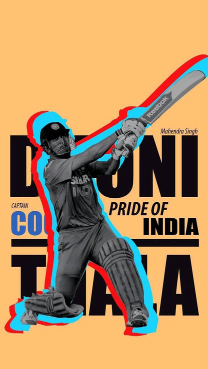 DHONI POSTER|CRICKET POSTER|