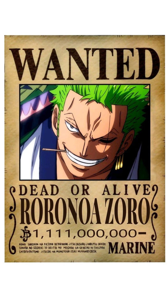 ZORO POSTER#2|ANIME POSTER|