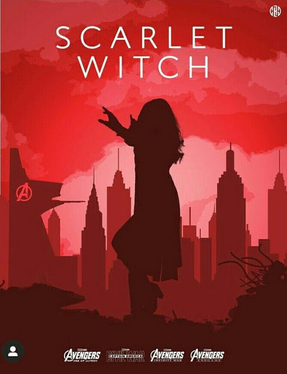 SCARLET WITCH POSTER|MARVEL POSTER|