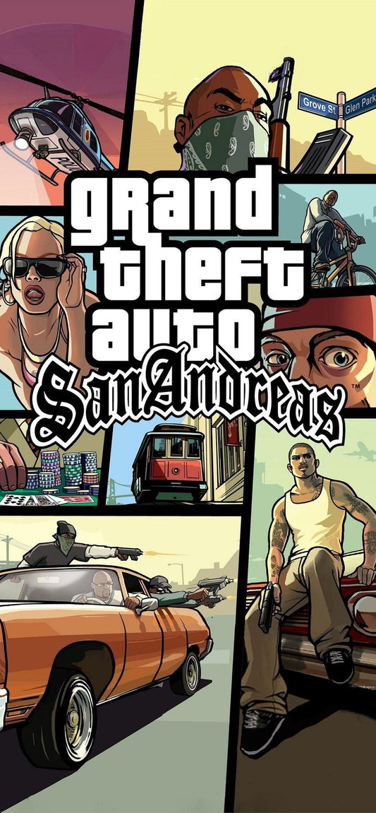 GRAND THEFT AUTO SAN ANDREAS POSTER|VIDEO GAME POSTER|