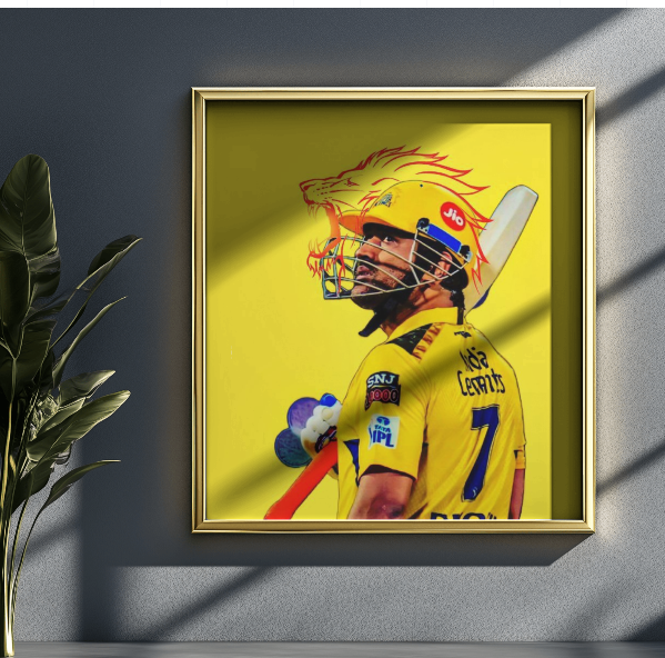 MS DHONI CSK POSTER|CRICKET POSTER|