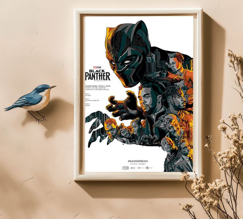 BLACK PANTHER POSTER|MARVEL POSTER|