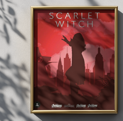 SCARLET WITCH POSTER|MARVEL POSTER|