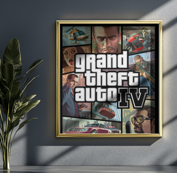 GRAND THEFT AUTO IV POSTER|VIDEO GAME POSTER|