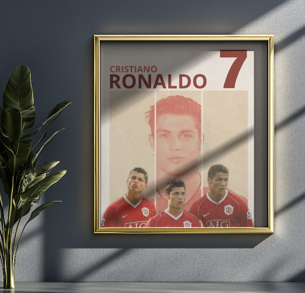 CRISTIANO RONALDO POSTER|FOOTBALL POSTER|