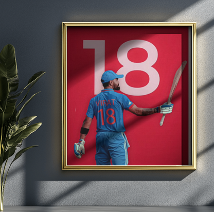 VIRAT KOHLI 18 POSTER|CRICKET POSTER|