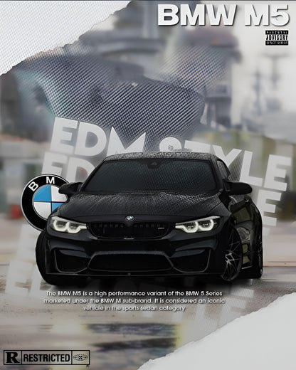 BMW M5 COMPETITION|CAR POSTER|#05